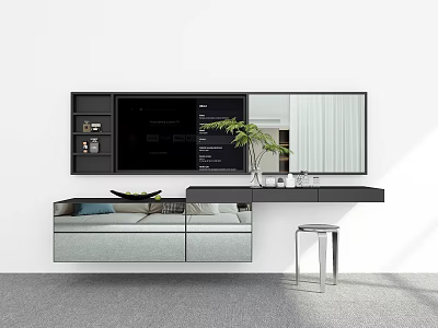 Modern Dressing Table Dressing Table Integrated Cabinet Dressing Table Dressing Table 3d model