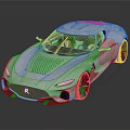 Silver Sleek Modern Sports Car With Streamlined Body And Black Alloy Wheels