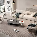 Modern Sofa Coffee Table Combination Sofa Coffee Table 3d model