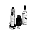 Luxury Perfume Cosmetics Products With Various Bottles In White Black And Transparent Designs