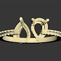 Stylish Fashion Accessory Gold Ring With Two Black Gemstones And Small Diamonds