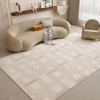 modern carpet square carpet 3d model