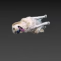 Golden Retriever Game Character Sitting With Tongue Out And Light Fur