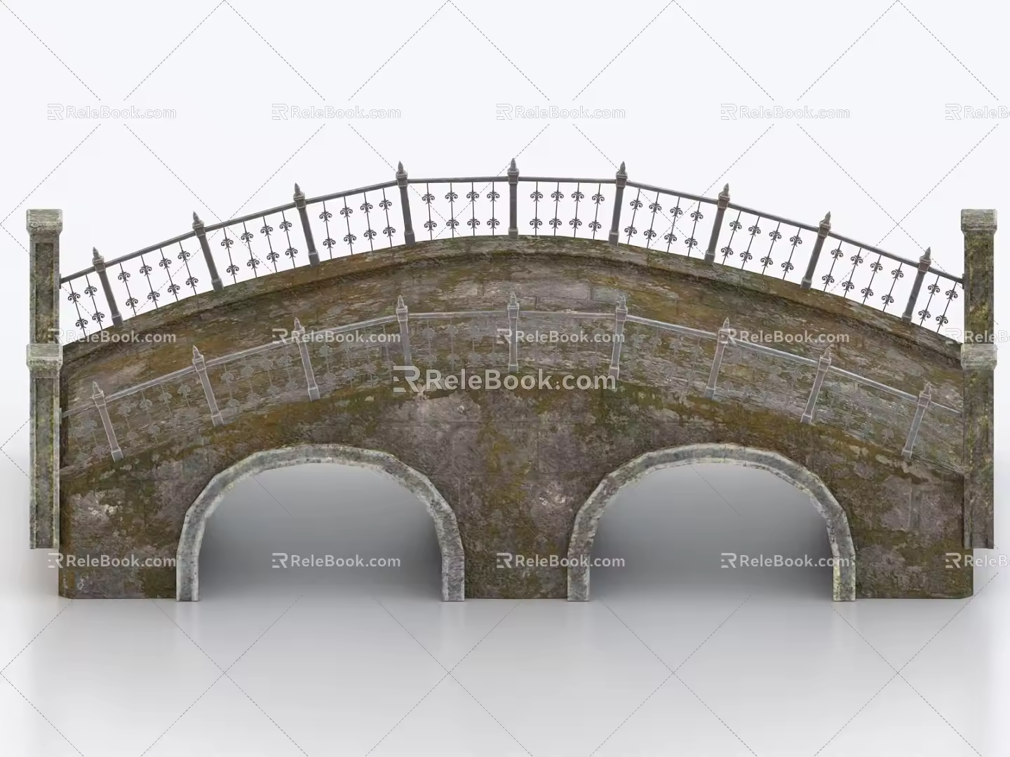 retro stone bridge old stone bridge arch bridge stone arch bridge 3d model