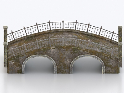 retro stone bridge old stone bridge arch bridge stone arch bridge 3d model