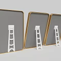 Modern Minimalist Ceiling Light With Gold Accent And LED Lighting For Living Room