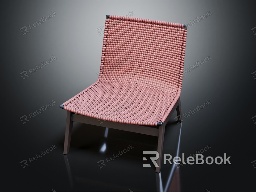 Modern Single Chair Rattan Chair Woven Chair model