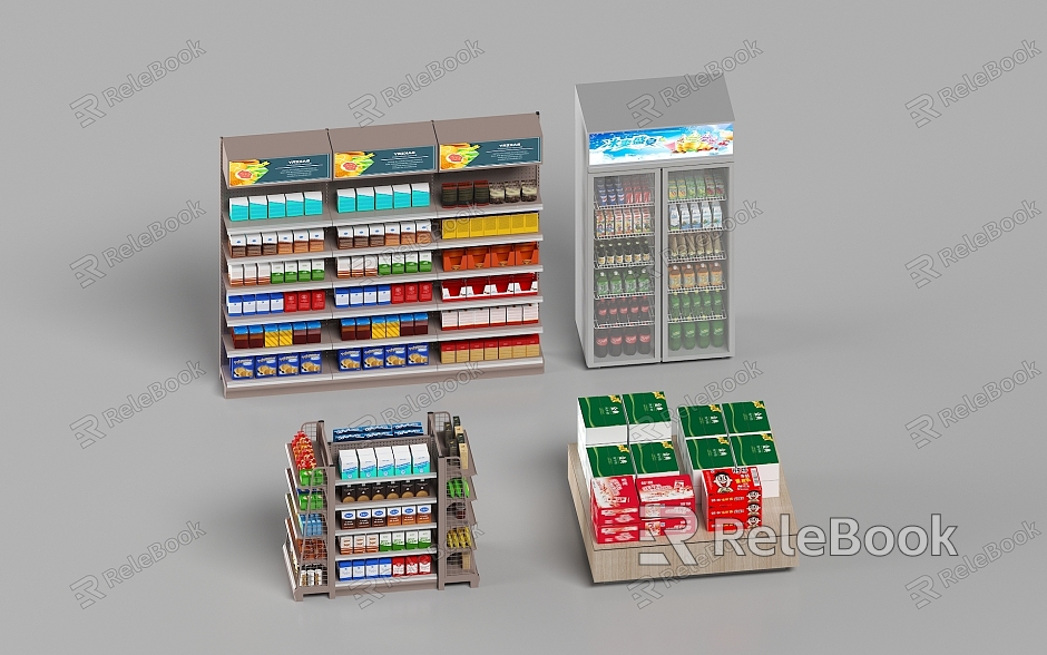 Modern Supermarket Snack House Shelf Supermarket Shelf model