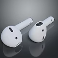 White Wireless Earbuds With Sleek Design Microphone Holes And Charging Port