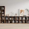 Bookcase Bookshelf Ornaments Book Decorative Cabinet 3d model