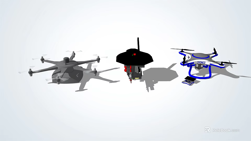 Smart Machines Including Drones Robotic Devices And Control Systems For Modern Applications 3d model