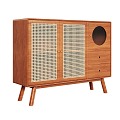 Nordic Simple Rattan Sideboard 3d model