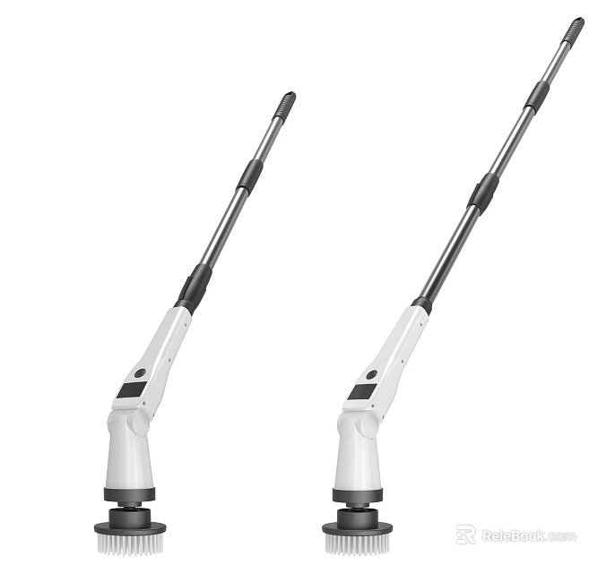Other Telescopic Cleaning Tools With White Black Handle And Long Shaft Design 3d model 