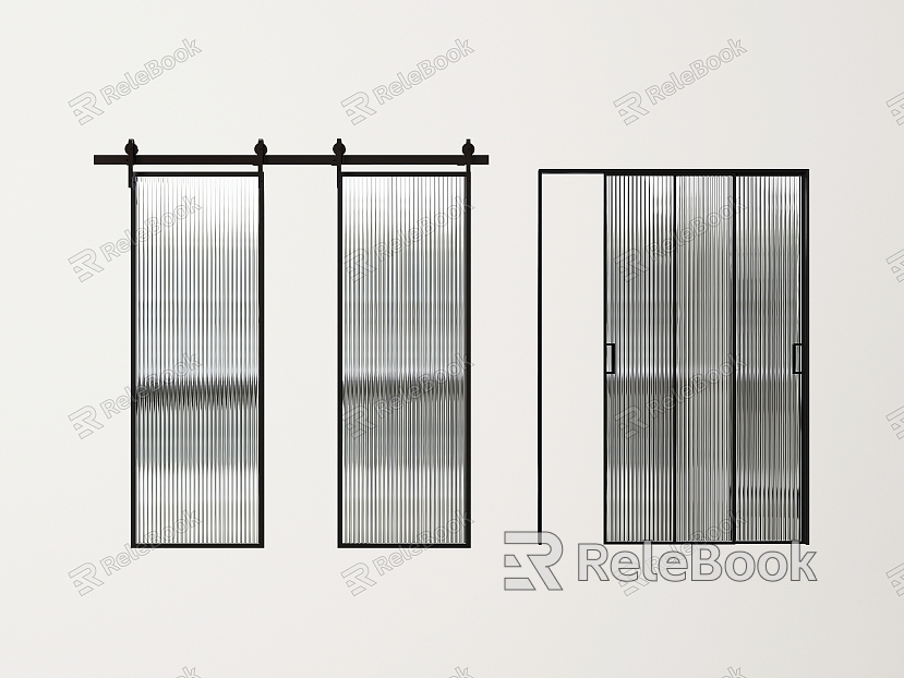 Kitchen door Changhong glass door track sliding door sliding door model