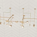 Modern Various Chandelier Styles With Gold Frame And Glass Shades For Home Decor