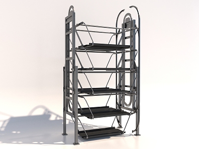 Modern tool rack 3d model