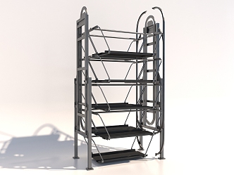 Modern tool rack 3d model