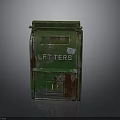 Vintage Green Rusted Mailbox With Letters Text And Number 12