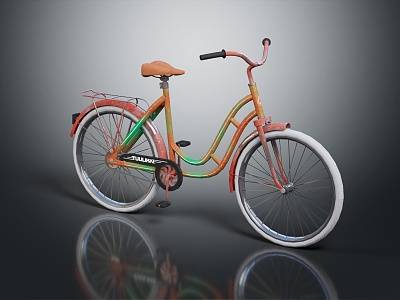 Modern Bicycle Chain Car 3d model