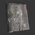 Natural Wood Stone Block With Organic Texture And Raw Surface Design