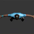 Man in Manchester City Blue Shirt White Shorts Number 2 with Blue Socks Grey Background