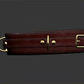 Burgundy Genuine Leather Belt With Golden Buckle Classic Design For Daily Use