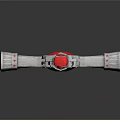 Traditional Decorative Sword With Silver Blade Red Gem And Cross Hilt