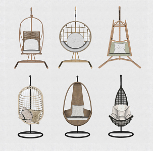 Modern Hanging Chair Outdoor Leisure Hanging Chair 3d model