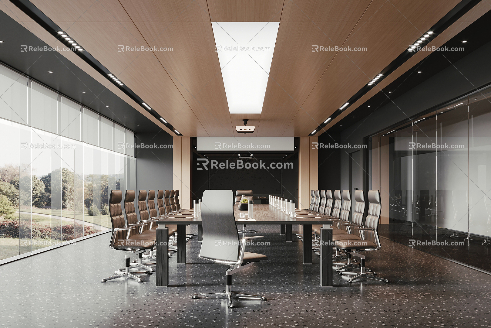 Modern Conference Room 3d model