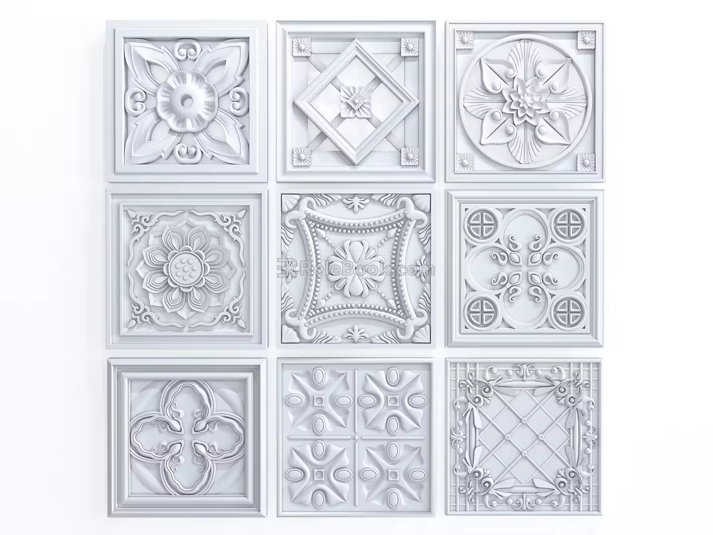 modern carving 3d model