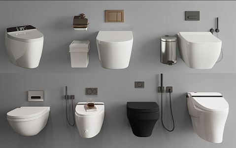 Modern Toilet Smart Toilet 3d model