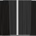 Modern Gray And White Window Curtains With Elegant Textured Fabric For Home Decor