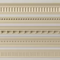 Elegant Crown Molding Styles With Various Decorative Patterns For Interior Decoration 3d model