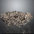 Pinkish White Natural Stone Specimen With Irregular Shape And Shiny Crystal Surface