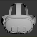 White Commercial VR Headset Equipment With Ergonomic Design And Adjustable Straps
