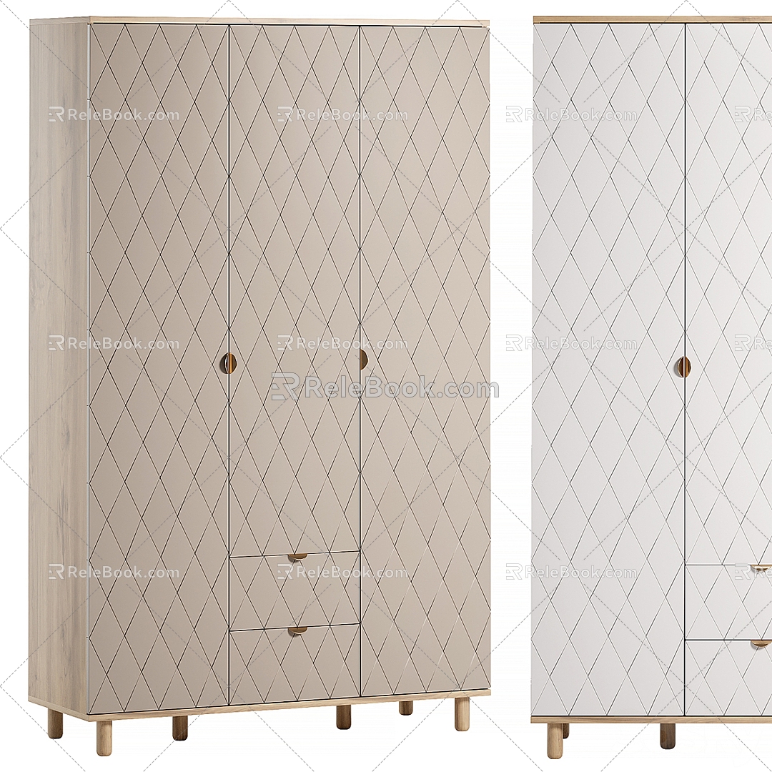 Modern Divan ru diamond pattern wardrobe 3d model