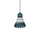Modern Teal Pendant Light With Petal Shaped Design For Home Decor