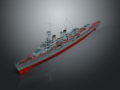 Modern Warship Ship Warship 3d model