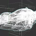 Orange Concept Sports Car Featuring Sleek Aerodynamic Exterior White Roof And Black Wheels