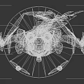 Elegant Female Character In Traditional Purple White Outfit With Wide Brimmed Hat And Golden Weapons