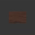 Classic Dark Wood Cabinet With Two Doors Drawer And Gold Accents Handles
