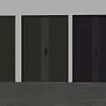 Modern security door entry door security door 3d model