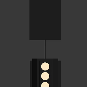 Pagoda lights stage lights 3d model