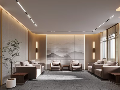 Reception Room 3d model