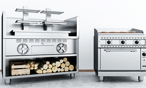 Modern Oven Wood Stove Oven 3d model