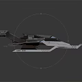 Futuristic Spacecraft Design With Sleek Aerodynamic Body Blue Lighting And Advanced Wings