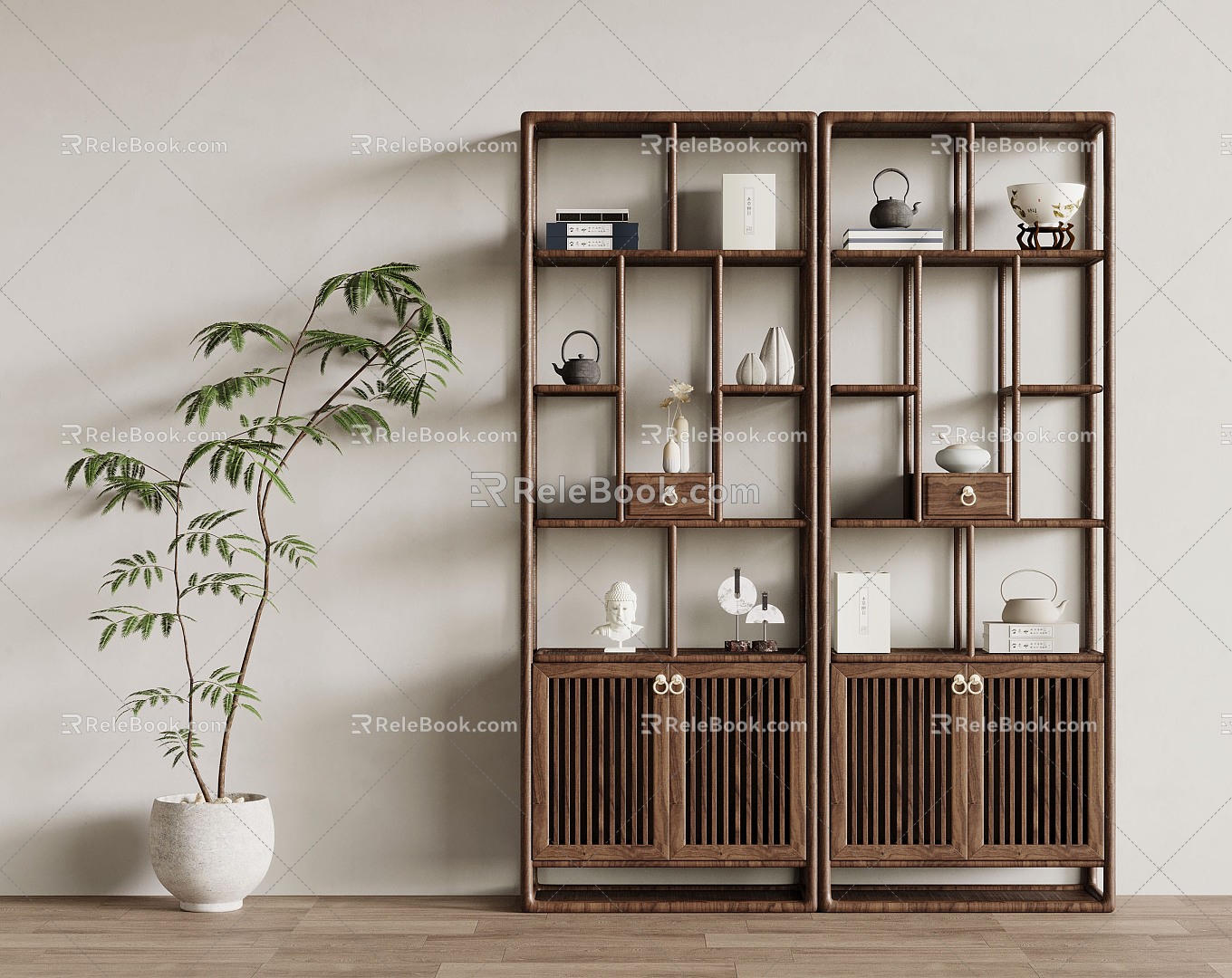 19 Antique Shelf-Silent Wind Antique Shelf 3d model