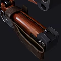 Old Fashioned Weapon With Polished Wooden Stock Metal Components And Intricate Details