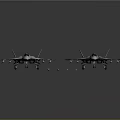 Detailed Military Aerospace Fighter Jet Models With Detachable Components And Geometric Patterns
