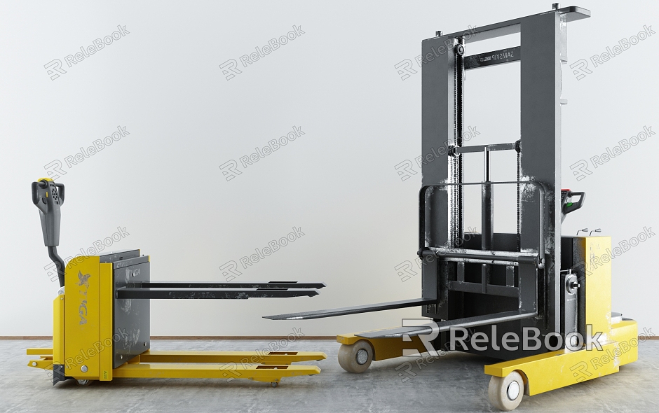 modern forklift crane model